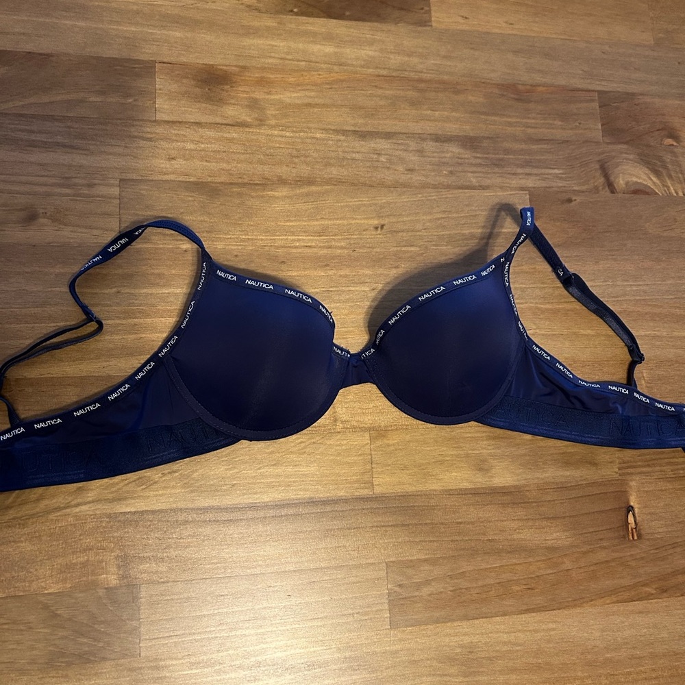 Nautica Navy Underwire Bra